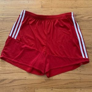 Adidas Red Striped Athletic Shorts size Medium
